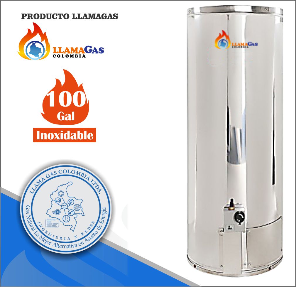 Calentador De Agua A Gas Industrial Acumulación 100 Galones Inoxidable –  llama gas colombia ltda